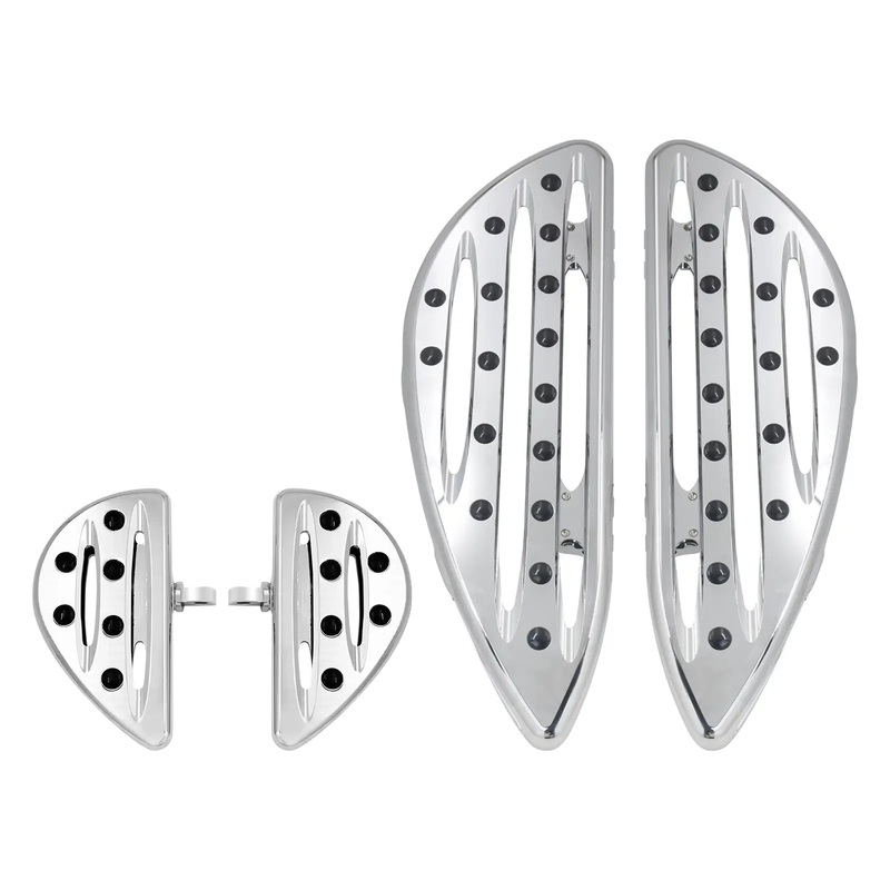 Motorcycle Rider Passenger Floorboards Set for Harley Touring Softail | Mactions