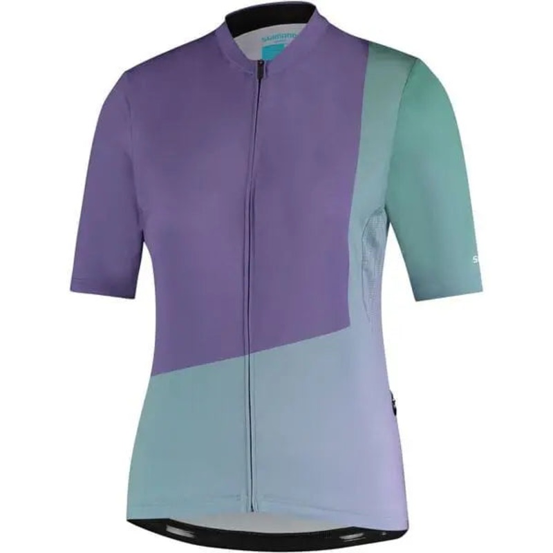 Shimano Sumire Ladies Cycle Jersey Purple / Green