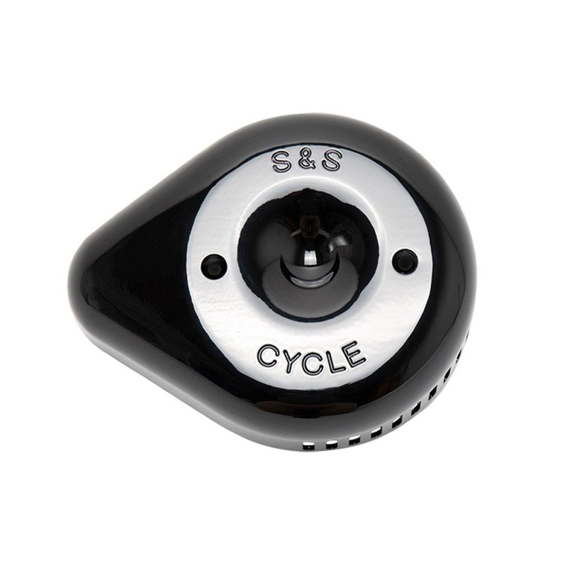 Slasher Teardrop Air Cleaner Cover – Black. Fits S&S Stealth Air Cleaners.