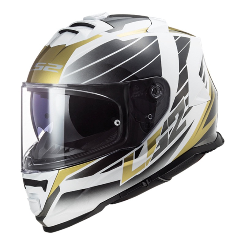 LS2 FF800 Storm Nerve Helmet – White / Gold