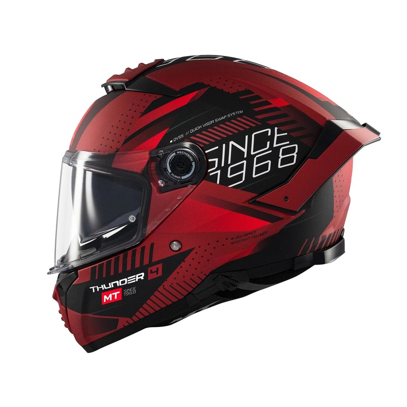 MT Helmets Thunder 4 SV Lumin D5 Matt Red