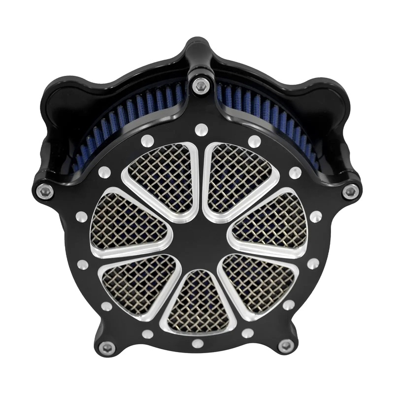 CNC Air Cleaner Blue Intake Filter Fit Harley Touring ’08-’16 Softail ’16-’17