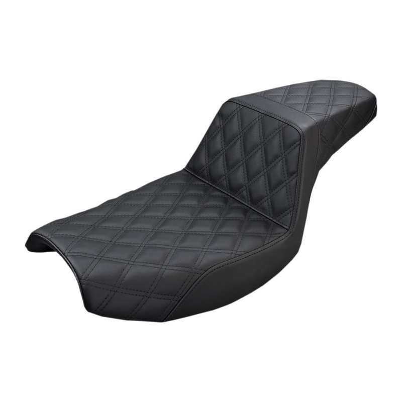 SADDLEMEN – Step-Up Seat – Full Lattice Stitch – Black – FXR