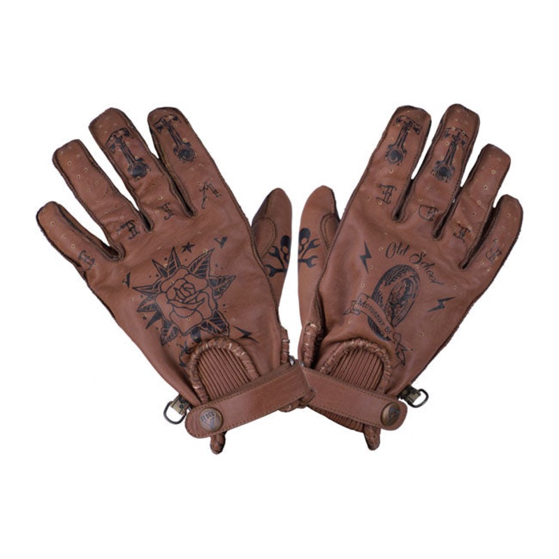 ByCity Second Skin Gloves Brown Tattoo
