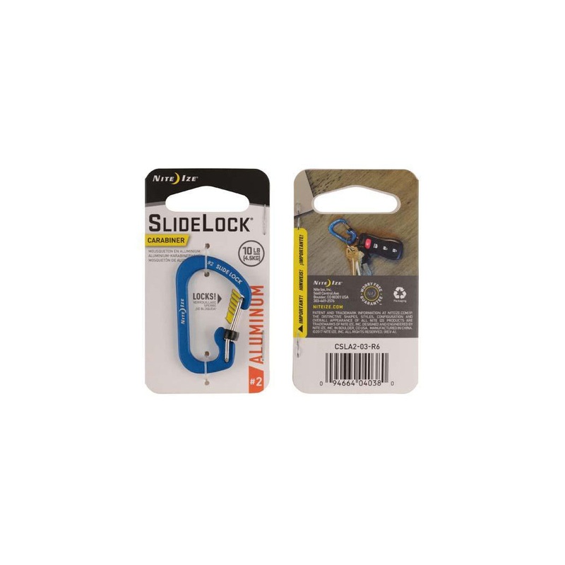 Carabiner with Slidelock (pcs) – Aluminium