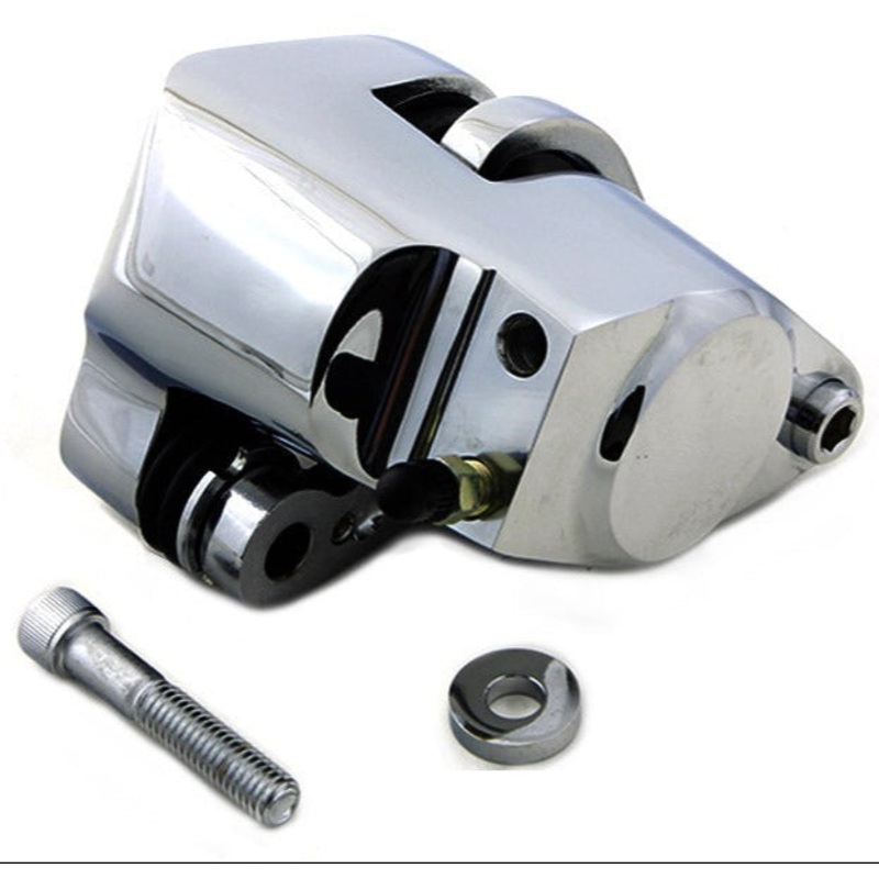 Front Brake Caliper- Chrome- 88-06 FXSTS