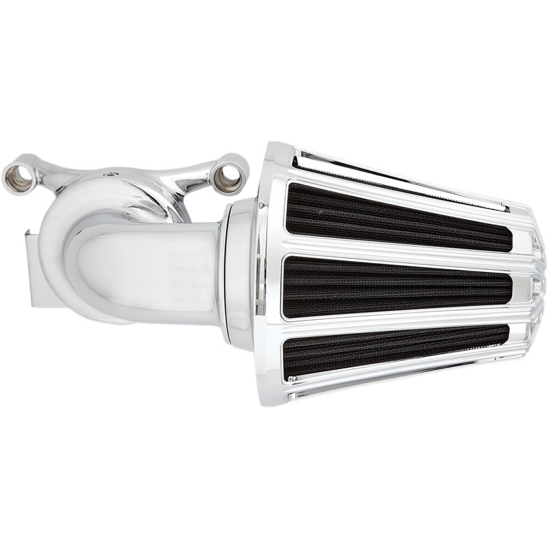 10-Gauge Monster Sucker Air Cleaner, Chrome – 00-17 Twin Cam
