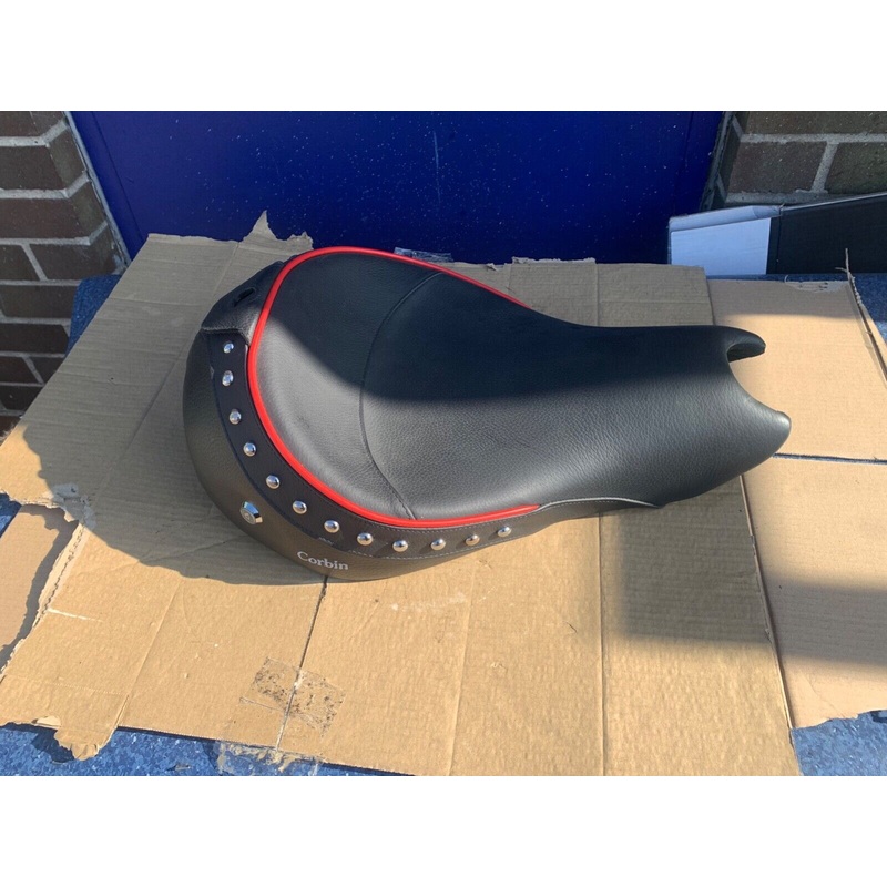 For Harley davidson Sportster Corbin solo seat saddle takes rider backrest 04-06