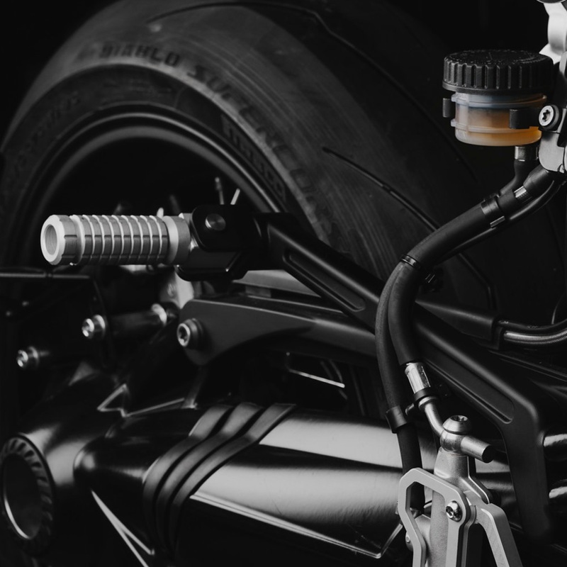 Le Motographe Machined Pillion Footpeg Brackets