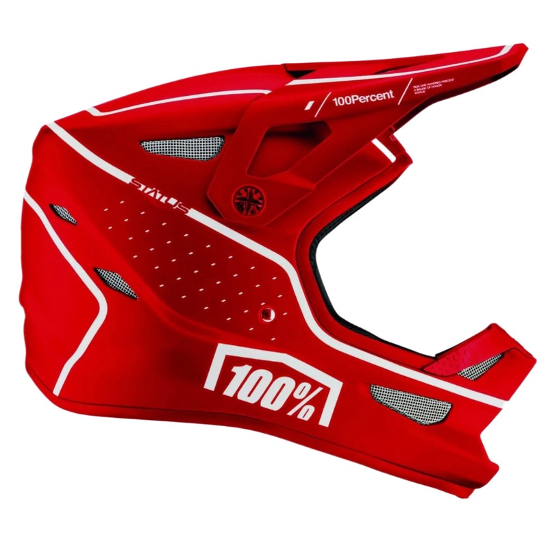 100% Status Cycle Helmet Dreamflow Red