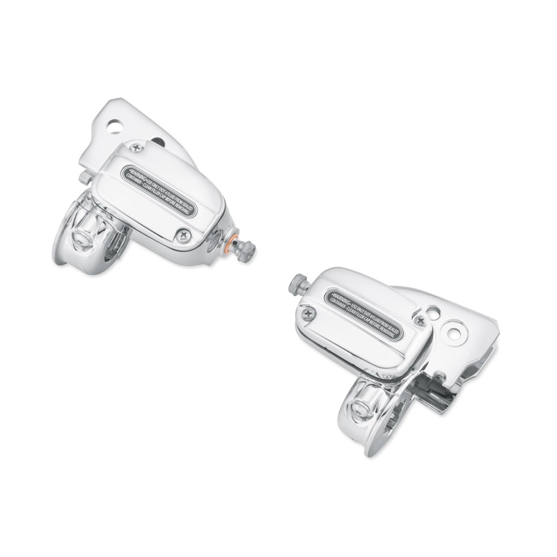 Harley-Davidson 41700263D Chrome Clutch Bracket and Master Cylinder Reservoir Kit