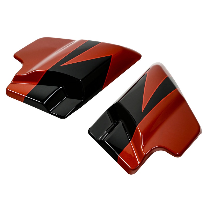 HR3 Sunburst Orange / Starfire Black Side Covers 2017 CVO STREET GLIDE (FLHXSE)