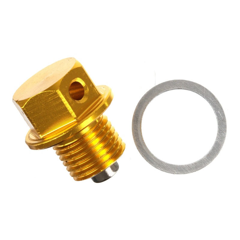 Whites Magnetic Sump Plug M12 x 12 x 1.25 – Gold