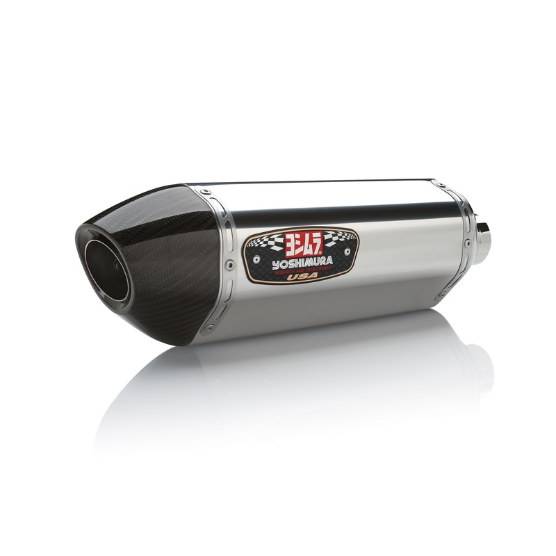 YZF-R1 09-14 R-77 Stainless Slip-On Exhaust, w/ Stainless Mufflers