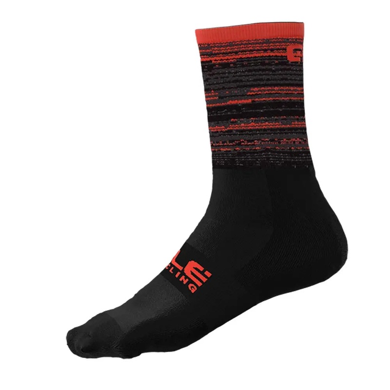 Ale Clothing Scanner Q-Skin 16 CM Cycle Socks Black / Orange