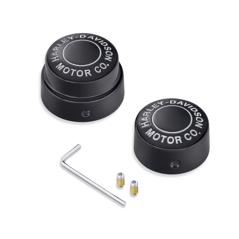 Harley Davidson 43000178 Motor Co. Rear Axle Nut Covers KIT,AXLE,NUT,CVR,HDMC,BLK,RR