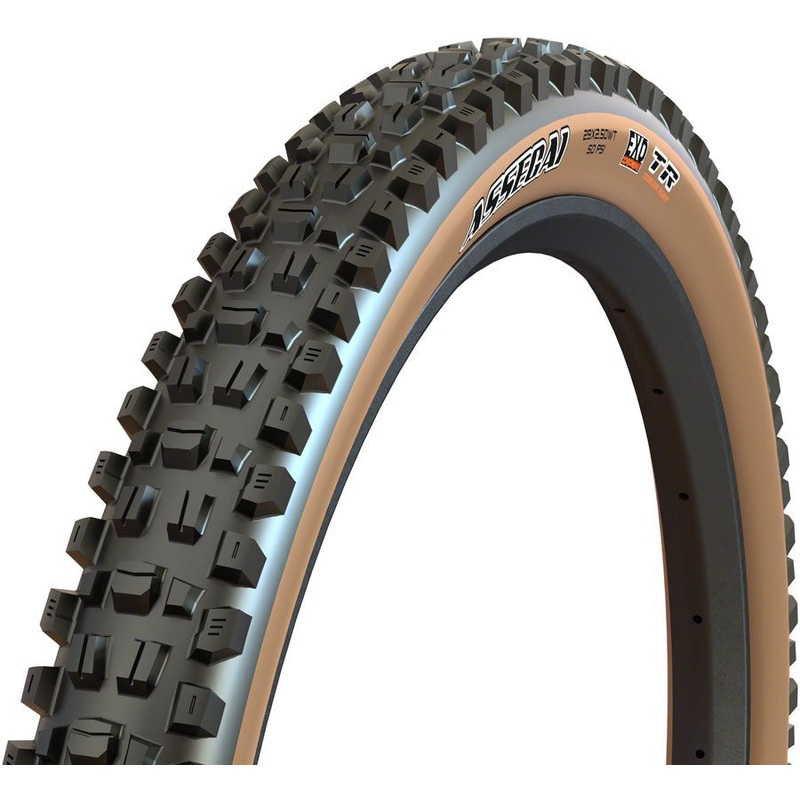 Maxxis Assegai Tire – 29×2.5″ – EXO / Dual Compound – Tanwall