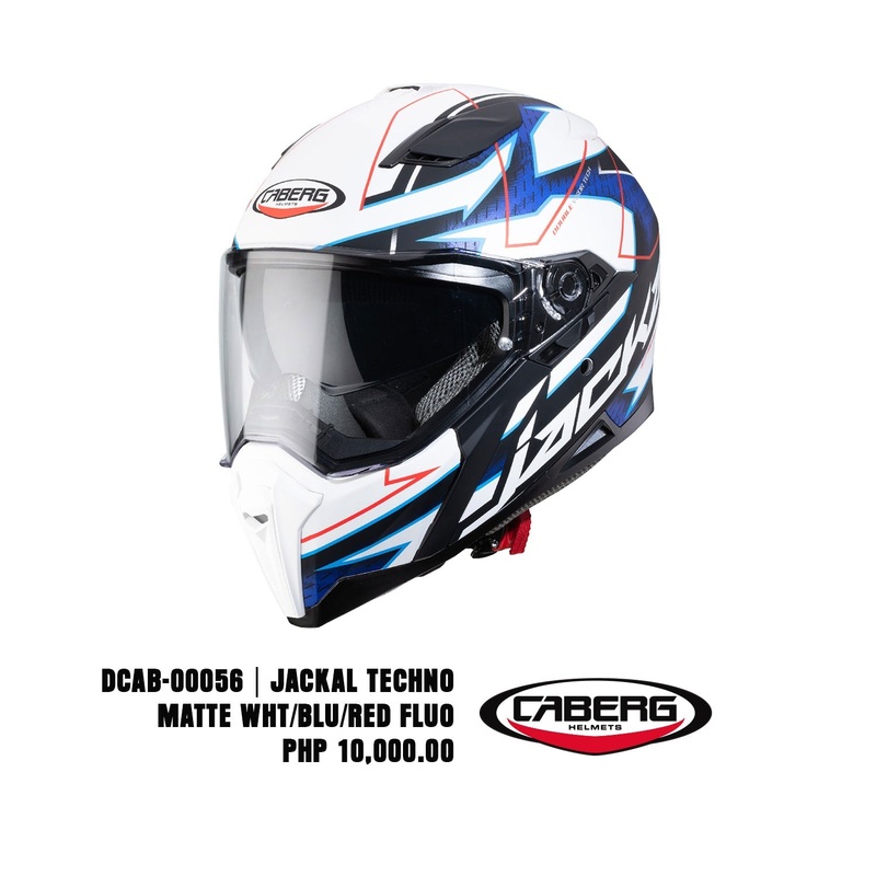 Jackal Techno – Matt White/Blue/Red Fluo