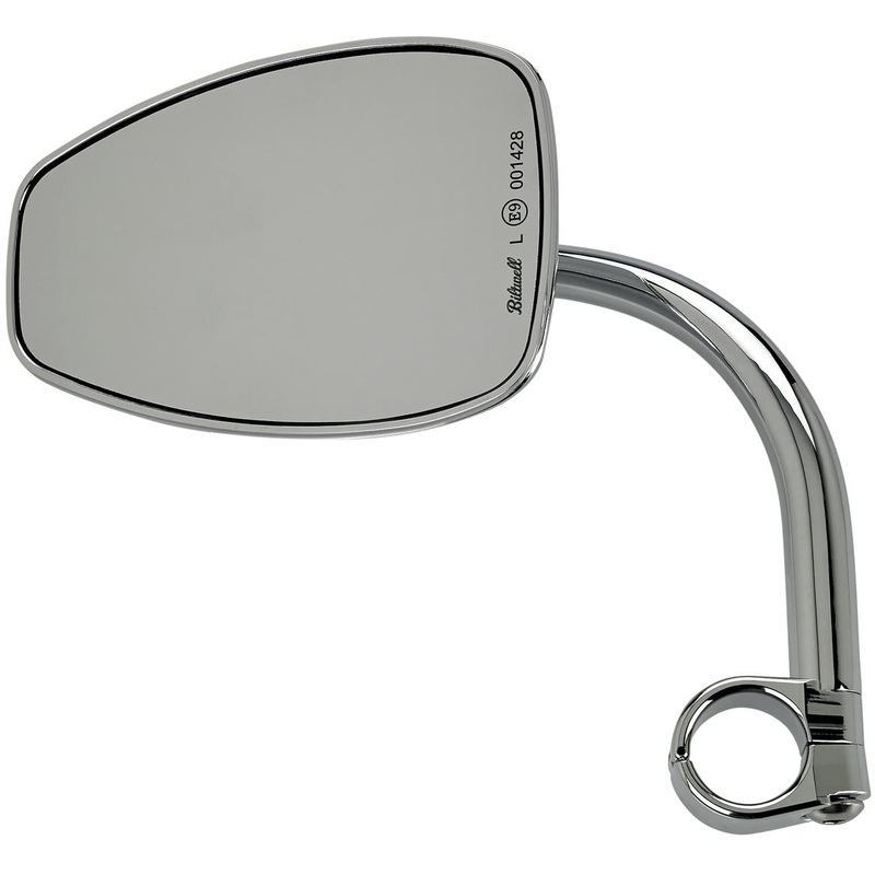 Utility Mirror Teardrop CE Clamp-on – Chrome