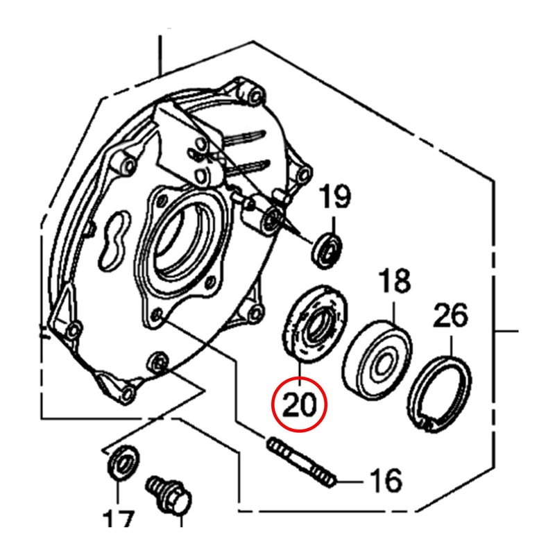 Whites Dust Seal – Honda Rear Brake Seal – 44 x 58 x 8