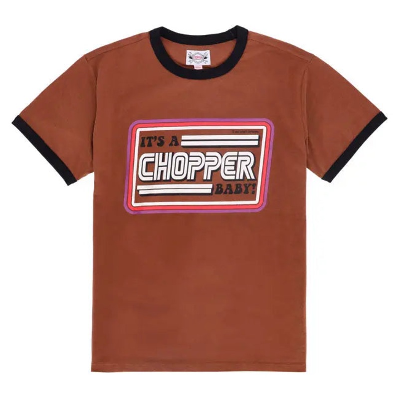 13 And A Half Magazine It’s A Chopper Baby T-Shirt Brown