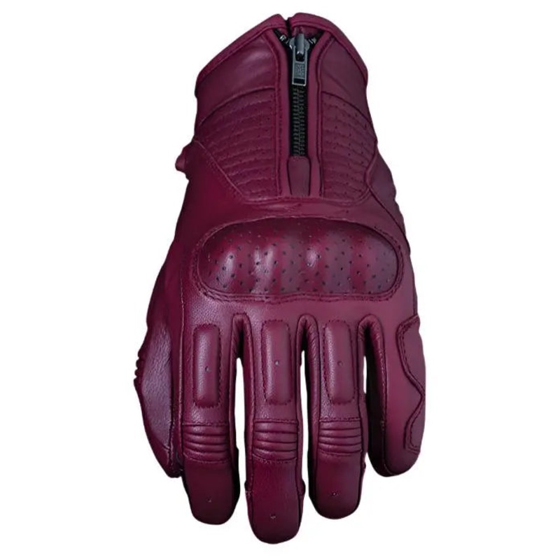 Five Kansas Ladies Leather Gloves Burgundy