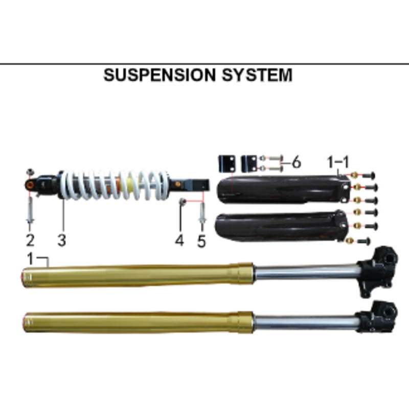 Front Fork – 230DH Gas Dirt Bike