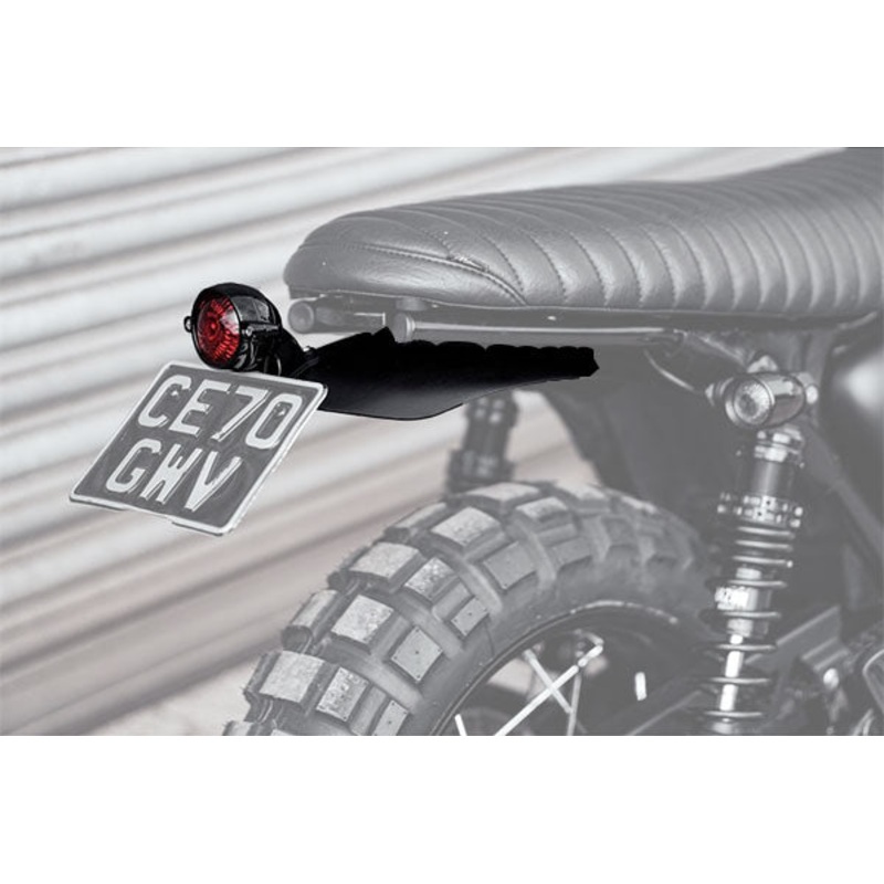 High Tail Customs Mudguard – Predrilled – Black Anodised