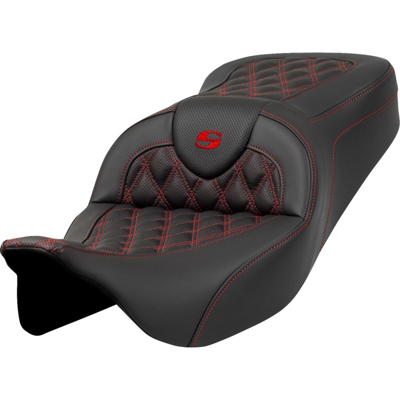Roadsofa LS Seat, Red Stitch – 08-23 Touring