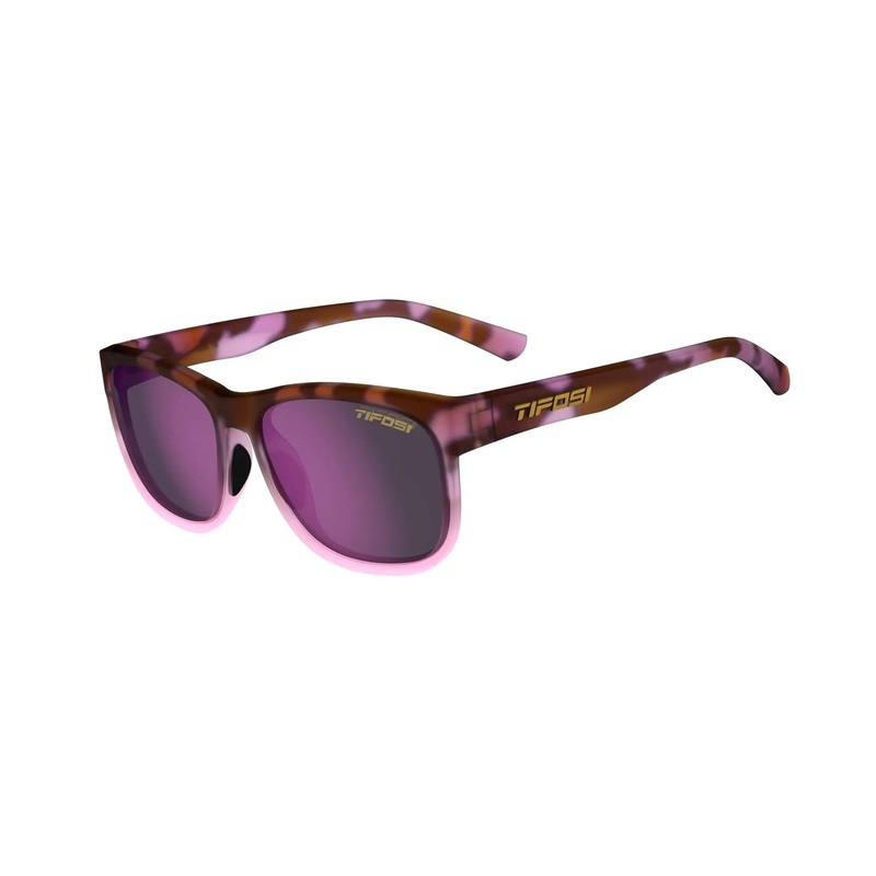 Tifosi Swank XL Single Lens Cycle Sunglasses Pink Tortoise