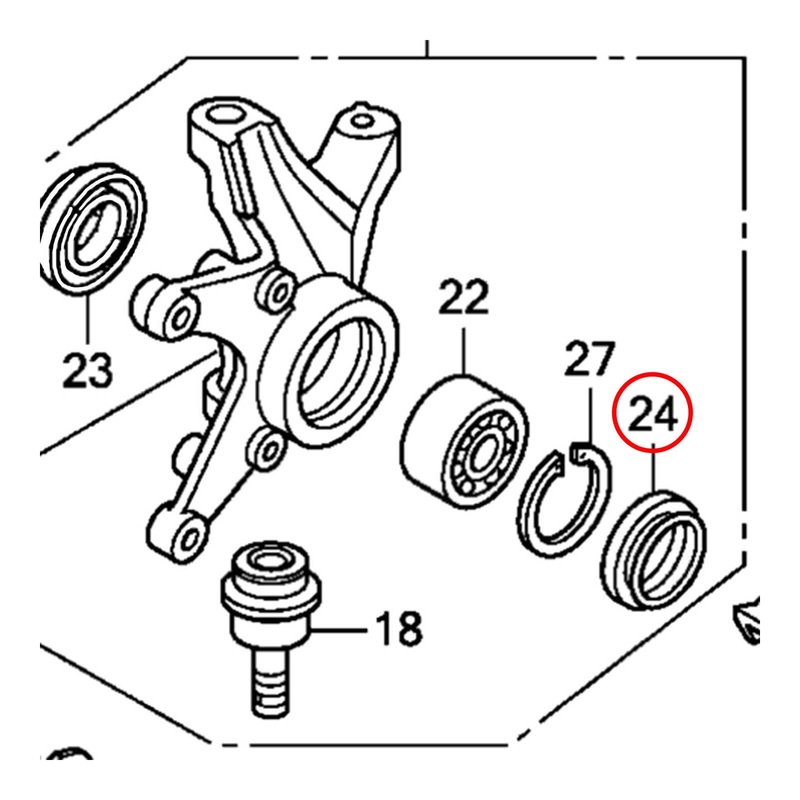 Whites Dust Seal – Honda Front Knuckle Seal – 38 x 50 x 6