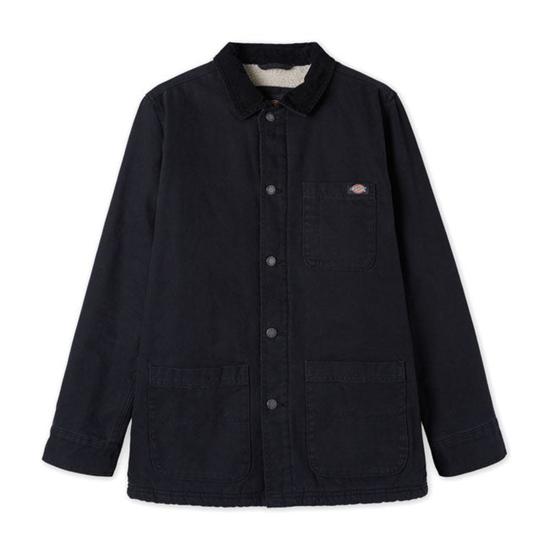 Dickies Duck Canvas Chore Jacket Stone Washed Black