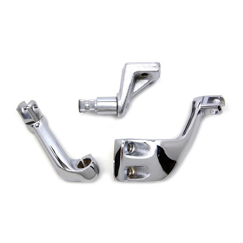 Harley FXR Chrome Driver Replica Footpeg Mount Set