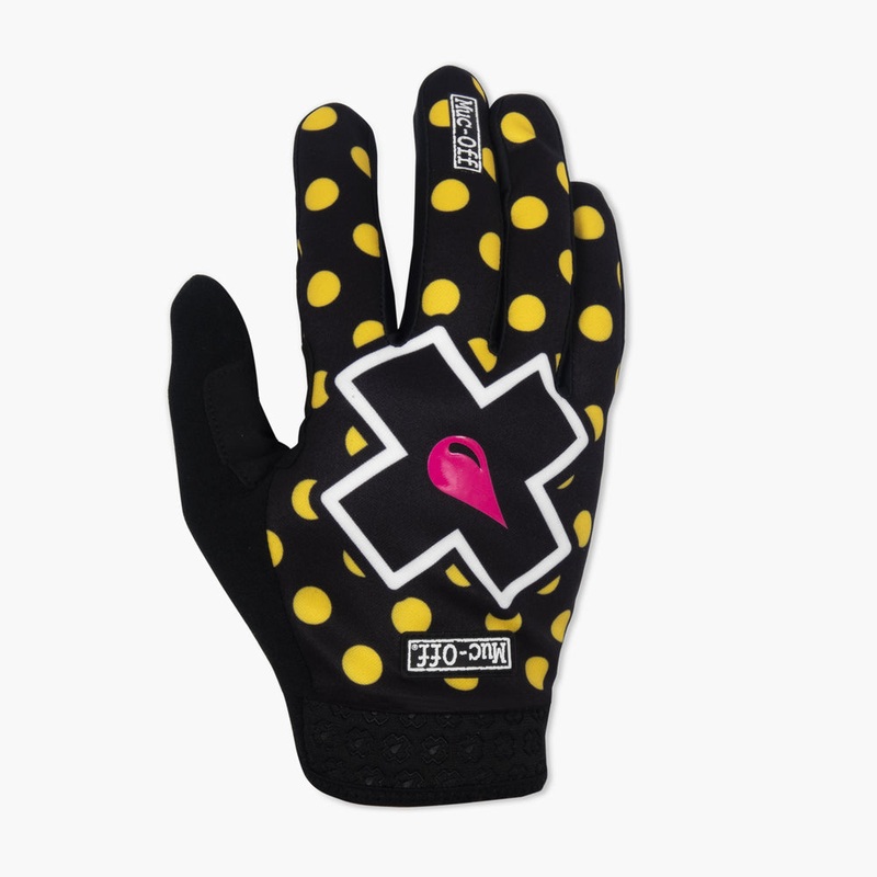 Rider Gloves – Yellow Polka – LIMITED XS/S Stock Remaining