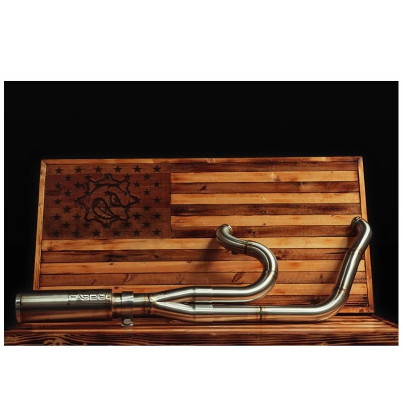 Fab 28 Stainless Exhaust with Canister Muffler For Harley ’18+ M8 Softail