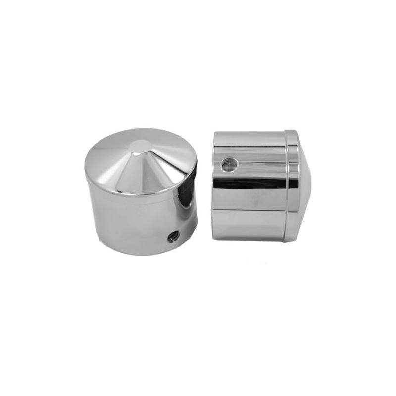 Front Axle Caps – Chrome. Fits with 3/4in. Axle.