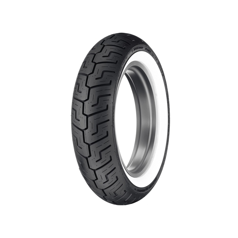 Harley Davidson 55192-10 Dunlop Tire Series – D401 150/80B16 Wide Whitewall – 16 in. Rear TIRE REAR D401 150/80B16 71H W