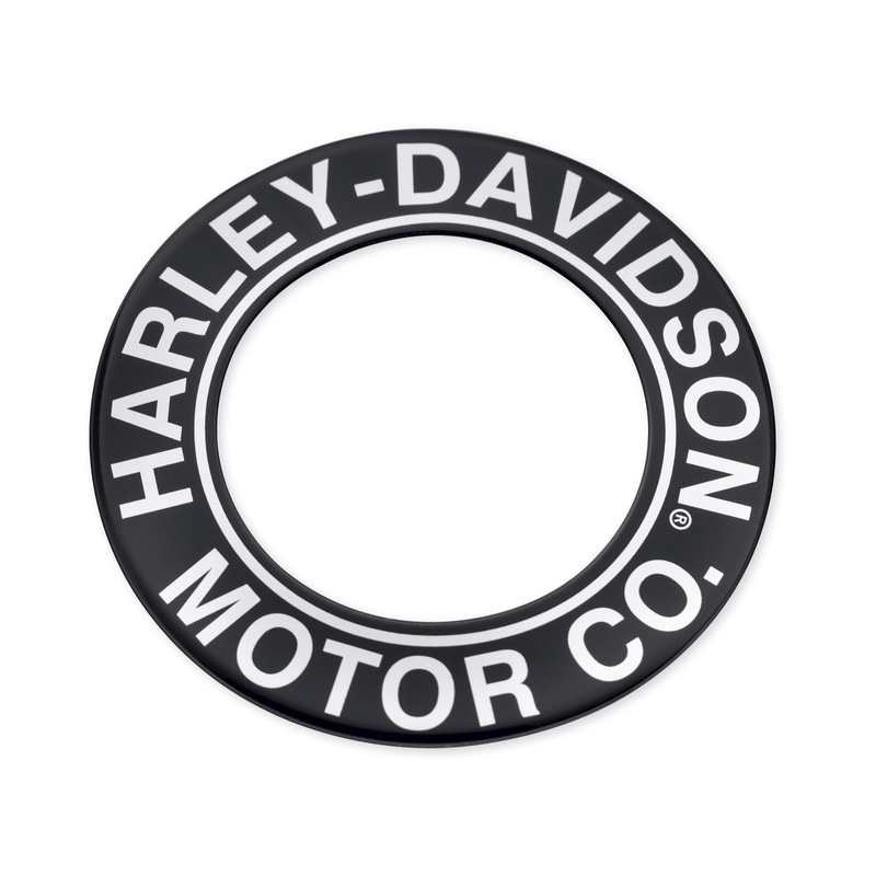 Harley Davidson 61300585 Harley-Davidson Motor Co. Script Fuel Cap Medallion FUEL CAP MEDLN – XG MODELS HDM