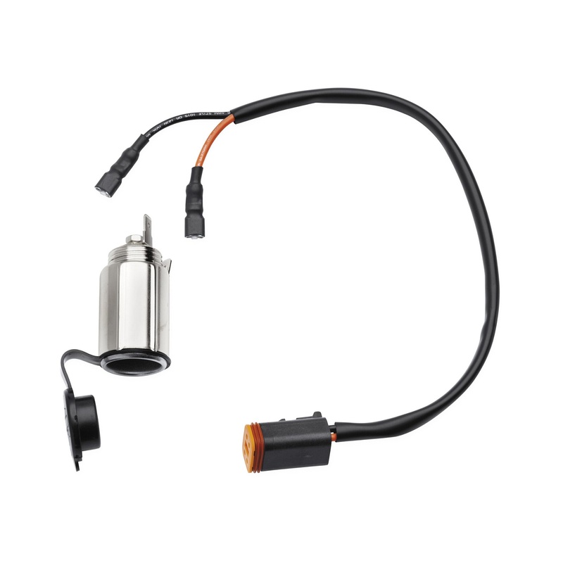 Harley Davidson 91843-97 Auxiliary Power Port – Side-Panel Mount KIT POWER SOURCE EXTERNAL 12V