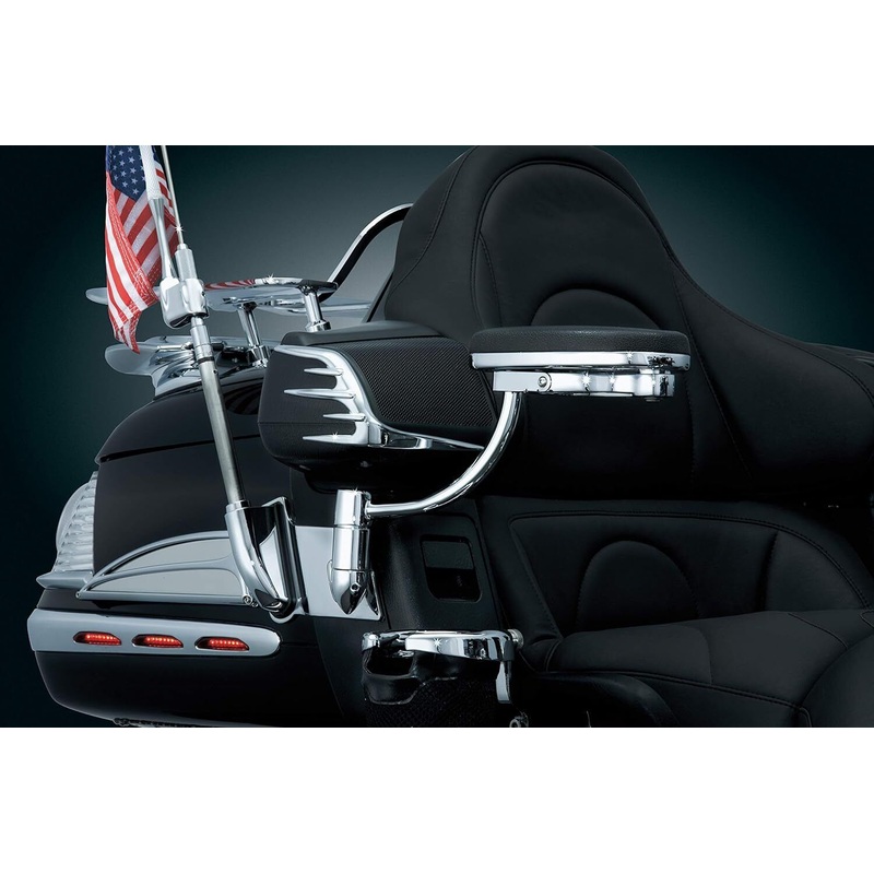 Kuryakyn 3732 passenger speaker outer trim chrome Fits 06-16 HONDA GL1800 (excl