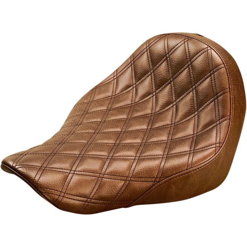 Renegade LS Solo Seat, Brown – 18+ Softail (Low Rider FXLR/FXLRS/FXLRST, Sport Glide FLSB)