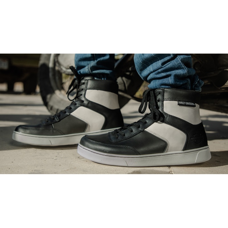Harley Davidson Grady Men’s Ride CE Hi-Tops – Black/White D97253