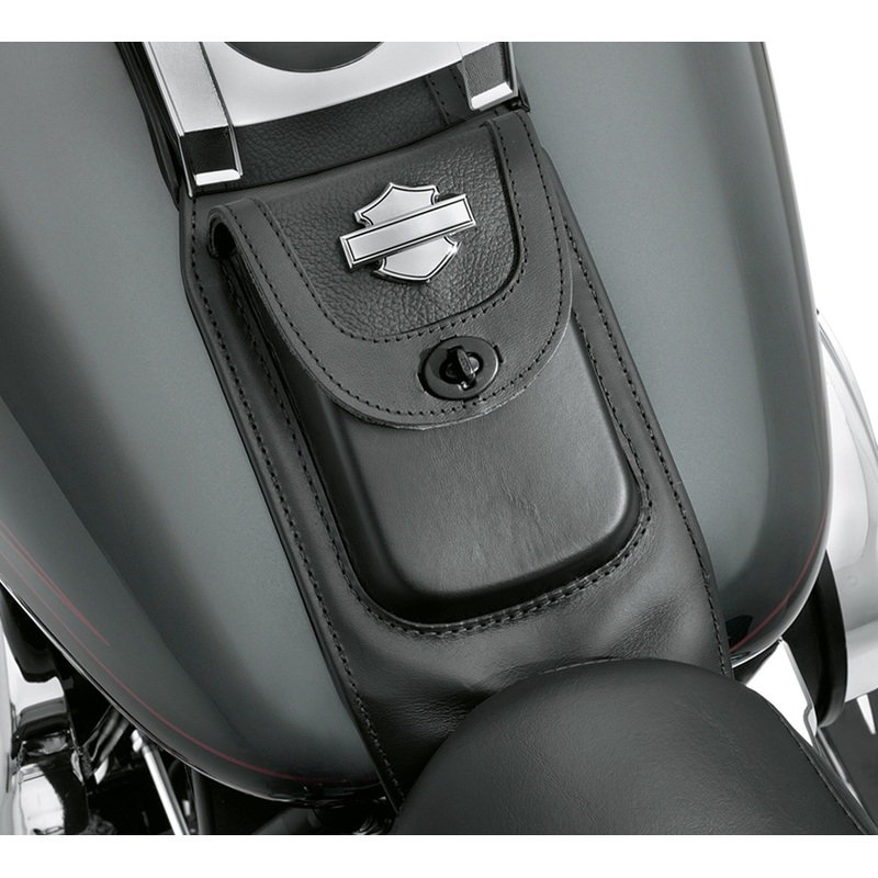 Harley Davidson 91135-09 Premium Tank Panel with Pouch PREMIUM TANK PANEL W/ POUCH