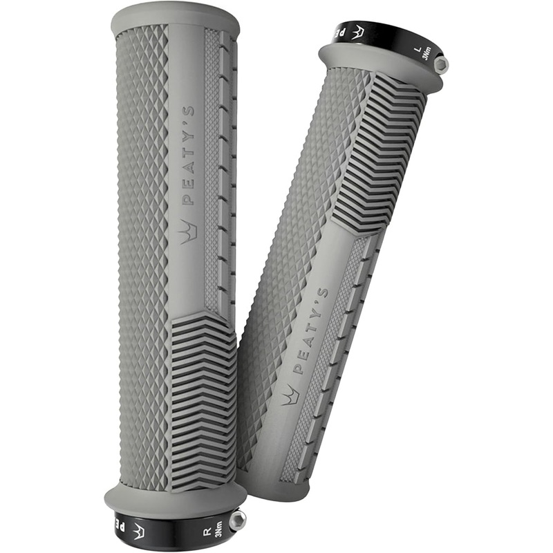 Peaty’s Race Control Knurl Thick Lock-On Grips – Slate