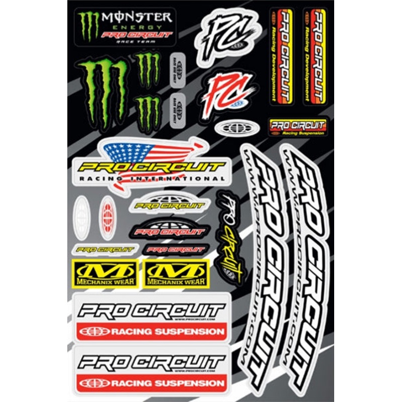 Pro Circuit – Deluxe Sticker Sheet