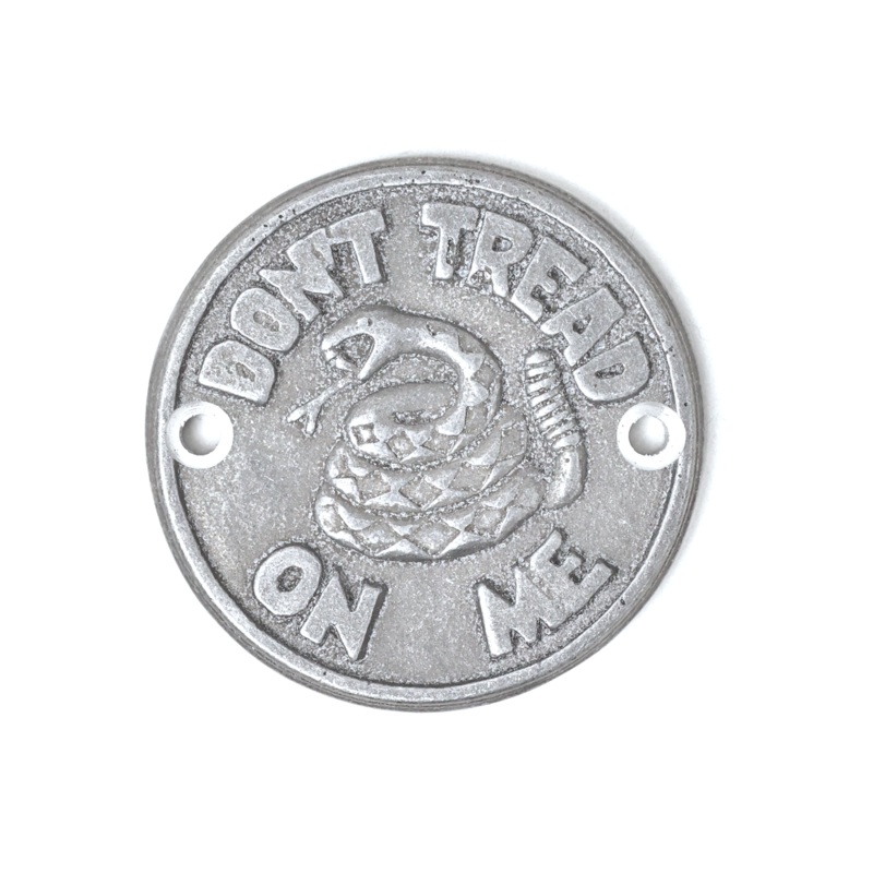 Cast Aluminum Points Cover- “Don’t Tread On Me” – 70-99 Big Twin, 04-22 Sportster