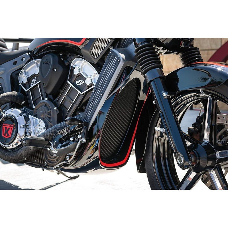 Indian Scout Kuryakyn 5674 Sprint Radiator Side Accents By John Shope Dirty Bird