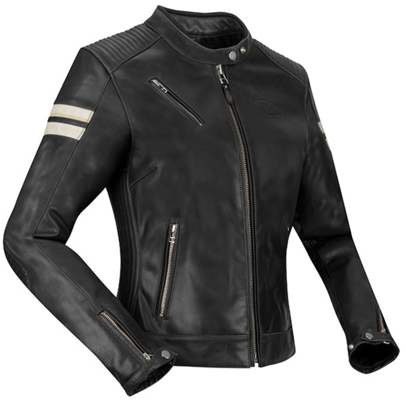 Segura Romeo Ladies Leather Jacket Black / White