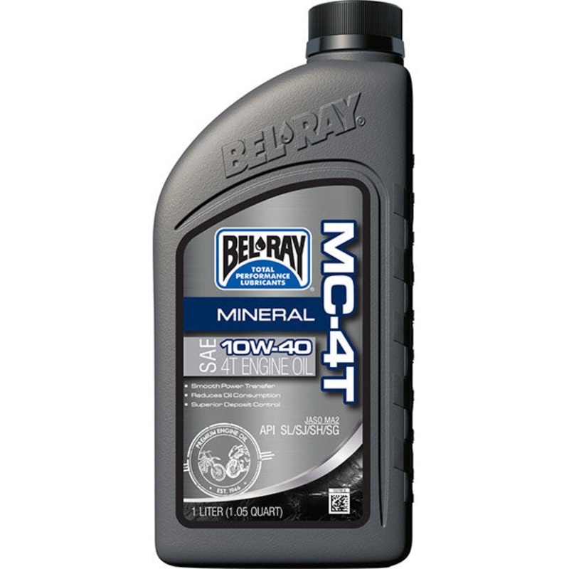 Bel-Ray – MC-4T Mineral 10W-40 4-Stroke Engine Oil