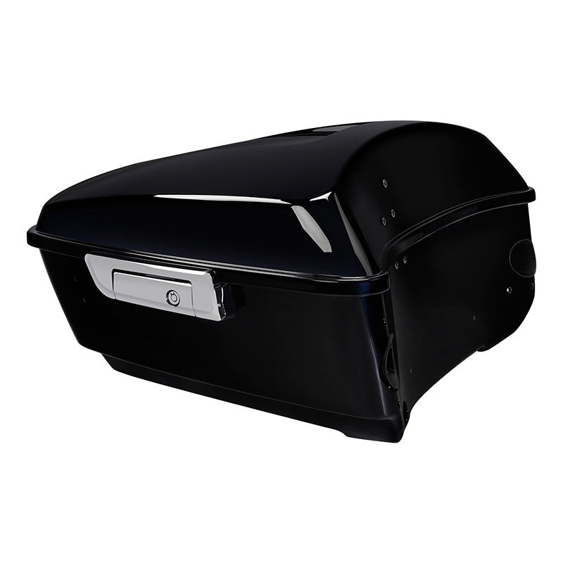 HR3 Midnight Blue King Size Tour Pack Luggage with Speaker Cut Outs For 14-24 Harley Touring